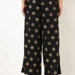 Block Print Palazzos with Elasticated Waistband